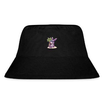Esel Sommer Urlaub - Stanley/Stella recycelter Bucket Hat - Schwarz - Vorne