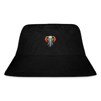 Elephant Head Cool - Stanley/Stella Recycled Bucket Hat - black - Front