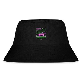 birthday present birthday present idea humor - Stanley/Stella recycelter Bucket Hat - Schwarz - Vorne
