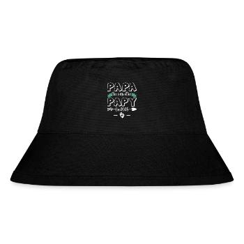 Zukünftiger Großvater, Papa, du wirst Opa 2025 - Stanley/Stella recycelter Bucket Hat - Schwarz - Vorne