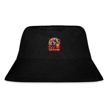 Karate Rhino - Stanley/Stella Recycled Bucket Hat - black - Front