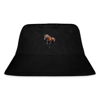 Gruseliges Halloween-partykostüm, Zombie-pferd - Stanley/Stella Recycled Bucket Hat - black - Front