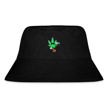 Der Bloom - Weed Cannabis Stoned Hanf Marihuana - Stanley/Stella recycelter Bucket Hat - Schwarz - Vorne