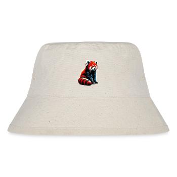 Red panda - Stanley/Stella Recycled Bucket Hat - natural - Front