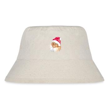 Cute proud ginger cat in Santa hat - Stanley/Stella Recycled Bucket Hat - natural - Front