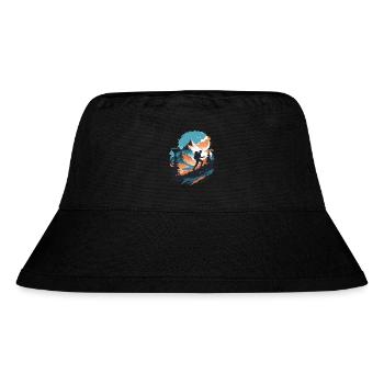 Mountains Hiking - Stanley/Stella Recycled Bucket Hat - black - Front