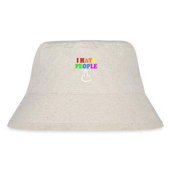 I hate people - Stanley/Stella Recycled Bucket Hat - natural - Front