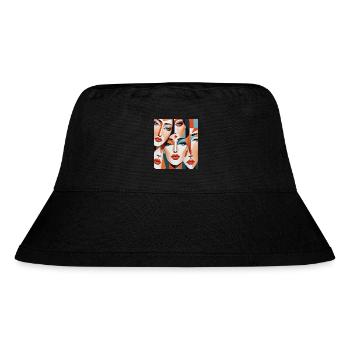 Abstract portraits of women - Stanley/Stella Recycled Bucket Hat - black - Front