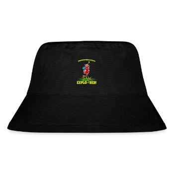 Explo-rer Lustige Abenteuer, Wanderer und Ausflüge - Stanley/Stella recycelter Bucket Hat - Schwarz - Vorne