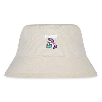 Funny Unicorn – Not All Rainbows - Stanley/Stella Recycled Bucket Hat - natural - Front