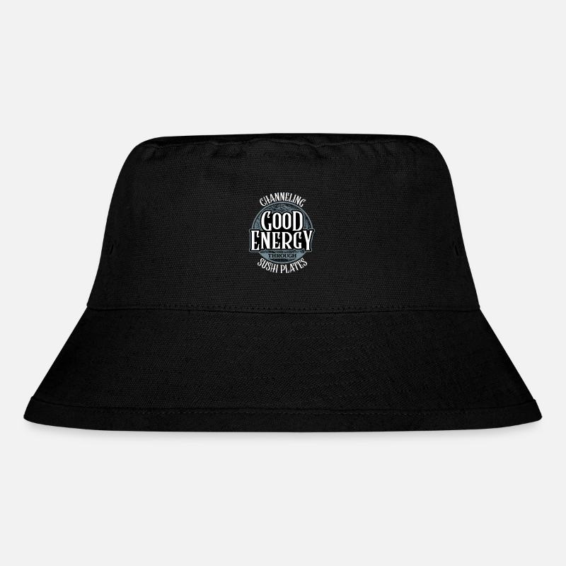 Gute Energie durch Sushi-Teller kanalisieren - Stanley/Stella recycelter Bucket Hat - Schwarz