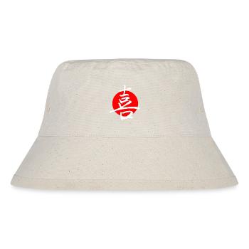 Joy (dark) - Stanley/Stella Recycled Bucket Hat - natural - Front