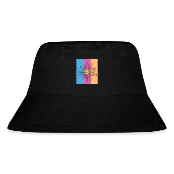 Edelweiss. - Stanley/Stella Recycled Bucket Hat - black - Front