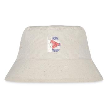 Kuba Flagge Cuban Dad Fußabdruck - Stanley/Stella recycelter Bucket Hat - Naturweiß - Vorne
