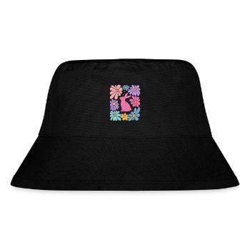Ostern  - Stanley/Stella recycelter Bucket Hat - Schwarz - Vorne