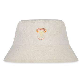 Western Bison Spirit Schädel - Stanley/Stella recycelter Bucket Hat - Naturweiß - Vorne