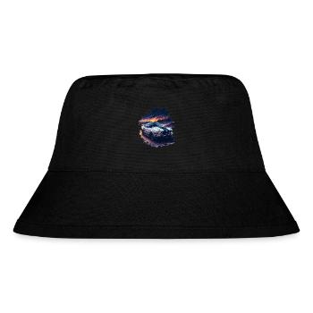 Sports car - Stanley/Stella Recycled Bucket Hat - black - Front
