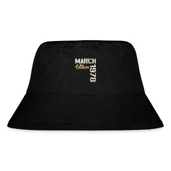 March 1978 Birthday Gift March 1978 - Stanley/Stella Recycled Bucket Hat - black - Front