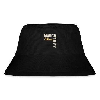 March 1977 Birthday Gift March 1977 - Stanley/Stella Recycled Bucket Hat - black - Front