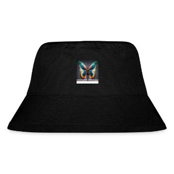 aAnthropomorphic Butterfly - Stanley/Stella Recycled Bucket Hat - black - Front