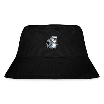 Mignon pingouin requin drôle dessin animé costume - Bob recyclé Stanley/Stella - noir - Devant