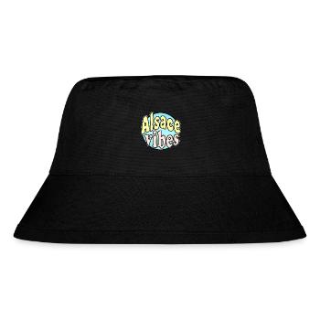 Elsass Vibes - Stanley/Stella recycelter Bucket Hat - Schwarz - Vorne