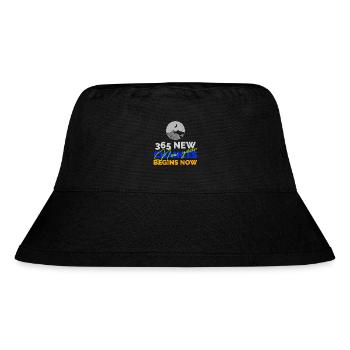 Happy New Year 2023 - Stanley/Stella recycelter Bucket Hat - Schwarz - Vorne