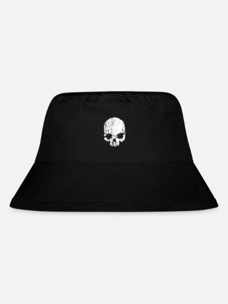 Totenkopf - Metal - Rocker - Biker - Stanley/Stella recycelter Bucket Hat - Schwarz