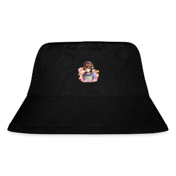Anime Boy - Stanley/Stella recycelter Bucket Hat - Schwarz - Vorne