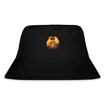 Anime Boy - Stanley/Stella recycelter Bucket Hat - Schwarz - Vorne