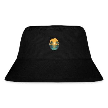 Beach - Stanley/Stella Recycled Bucket Hat - black - Front