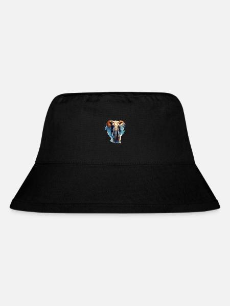 Elefant - Stanley/Stella recycelter Bucket Hat - Schwarz
