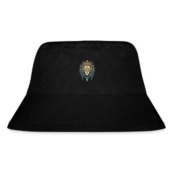 Lion - Stanley/Stella Recycled Bucket Hat - black - Front