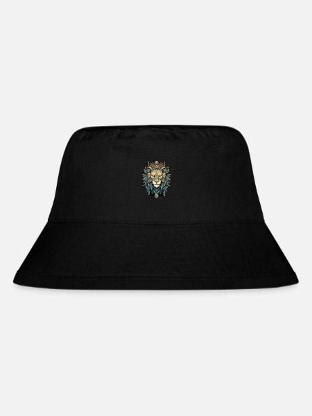 Löwe - Stanley/Stella recycelter Bucket Hat - Schwarz