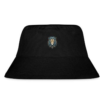 Lion - Stanley/Stella Recycled Bucket Hat - black - Front