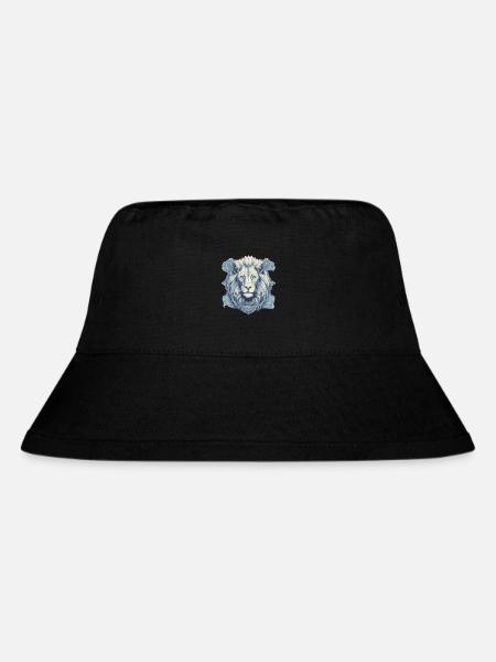 Löwe - Stanley/Stella recycelter Bucket Hat - Schwarz