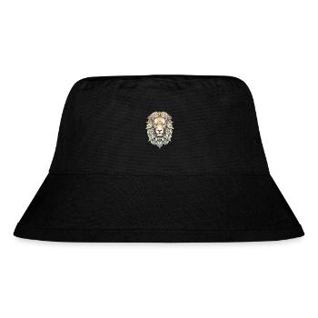 Lion - Stanley/Stella Recycled Bucket Hat - black - Front