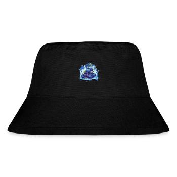 Blaubeere - Stanley/Stella recycelter Bucket Hat - Schwarz - Vorne