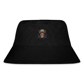Cinco de Mayo Skull - Stanley/Stella recycelter Bucket Hat - Schwarz - Vorne