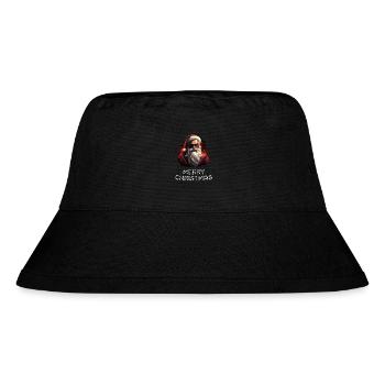 Weihnachtsmann - Marry Christmas - Stanley/Stella recycelter Bucket Hat - Schwarz - Vorne