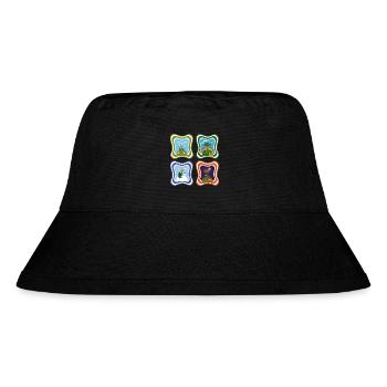 Vier Jahreszeiten, wild und knuddelig. - Stanley/Stella recycelter Bucket Hat - Schwarz - Vorne