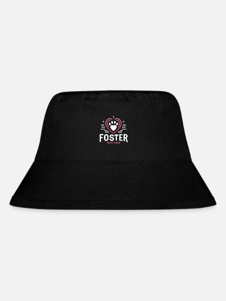 Pflegehund-Mama Herzliche Bindung - Stanley/Stella recycelter Bucket Hat - Schwarz