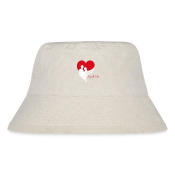 Love Emblem Unity - Stanley/Stella recycelter Bucket Hat - Naturweiß - Vorne