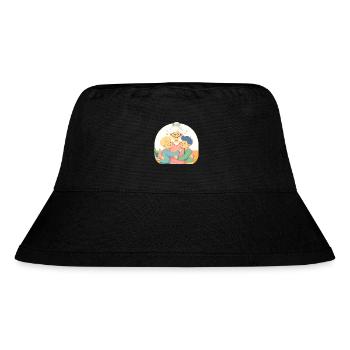 Omas Umarmung der reinen Freude - Stanley/Stella recycelter Bucket Hat - Schwarz - Vorne