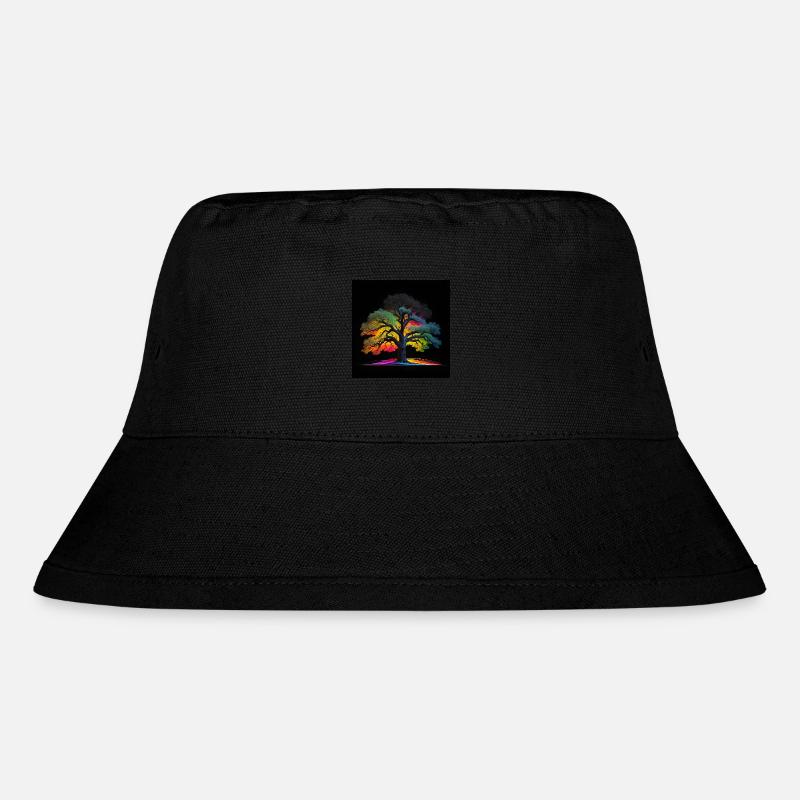 Arbre aux couleurs fluorescentes - Bob recyclé Stanley/Stella - noir