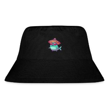 Wal Lustig Sombrero - Stanley/Stella recycelter Bucket Hat - Schwarz - Vorne