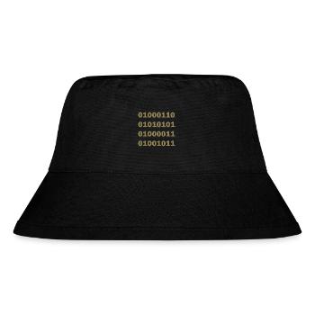 Binary Code Fuck - Stanley/Stella Recycled Bucket Hat - black - Front