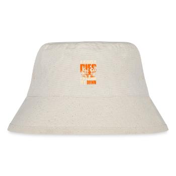 If Flies Dies, If brown Take down - Hunting - EN - Stanley/Stella Recycled Bucket Hat - natural - Front