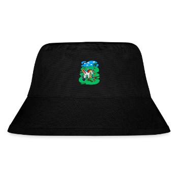 Unicorn on Party - Hangover T-Shirt - Stanley/Stella Recycled Bucket Hat - black - Front