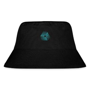 abstrakte punkte - Stanley/Stella recycelter Bucket Hat - Schwarz - Vorne
